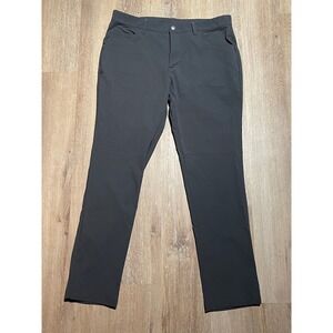 Adidas Adicross Golf Pants‎ Mens 34x32 Gray 3 Stripe Back Pocket Zipper